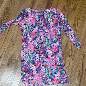 Vibrant Floral Long Sleeve Dress